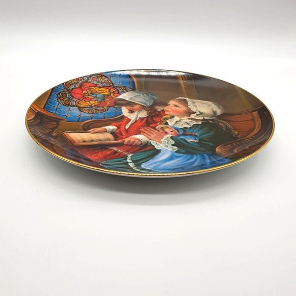 Giving Thanks A Childhood Almanac Reco Collectors Plates by Sandra Kuck 9.25" - Picture 4 of 7
